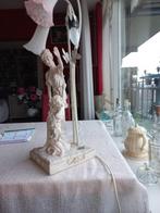 Franse Brocante Schemerlamp met Beeldje, Ophalen of Verzenden