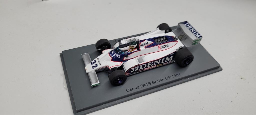 Spark Osella FA1B British GP 1981 JP Jarier, Ophalen of Verzenden, Zo goed als nieuw, Auto, Overige merken