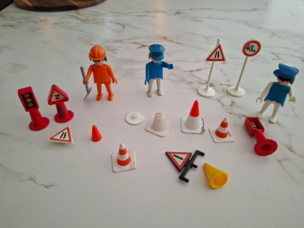 Playmobil Verkeersset met Poppetjes en Accessoires, Ophalen of Verzenden, Gebruikt