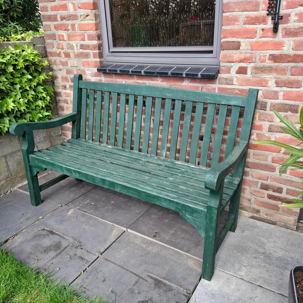 Summergarden 150cm breed tuinbank massief hout., Ophalen, Hout