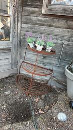 Brocante IJzeren Etagiere voor potten plantjes, Tuin en Terras, Ophalen of Verzenden, Gebruikt