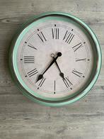 IKEA SKOVEL Wandklok - Mintgroen met Romeinse Cijfers, Ophalen, Zo goed als nieuw, Analoog, Wandklok