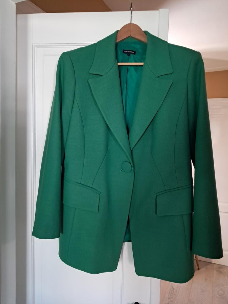 Stijlvolle colbert van Caroline Biss maat 44., Ophalen of Verzenden, Zo goed als nieuw, Maat 42/44 (L), Blauw