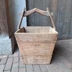 Prachtige oud houten rijstbak met handvat groot sober Etage3, ,,, ,, Nieuw, Ophalen of Verzenden