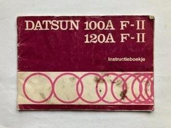 Handleiding/Instructieboekje Datsun100A F II - 120A F II  NL, Verzenden