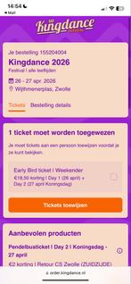 Kingdance ticket beide dagen, Eén persoon