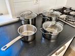 Pannenset BK Purity 4-delig, Huis en Inrichting, Keuken | Potten en Pannen, Ophalen, Gebruikt, Rvs, Pannenset