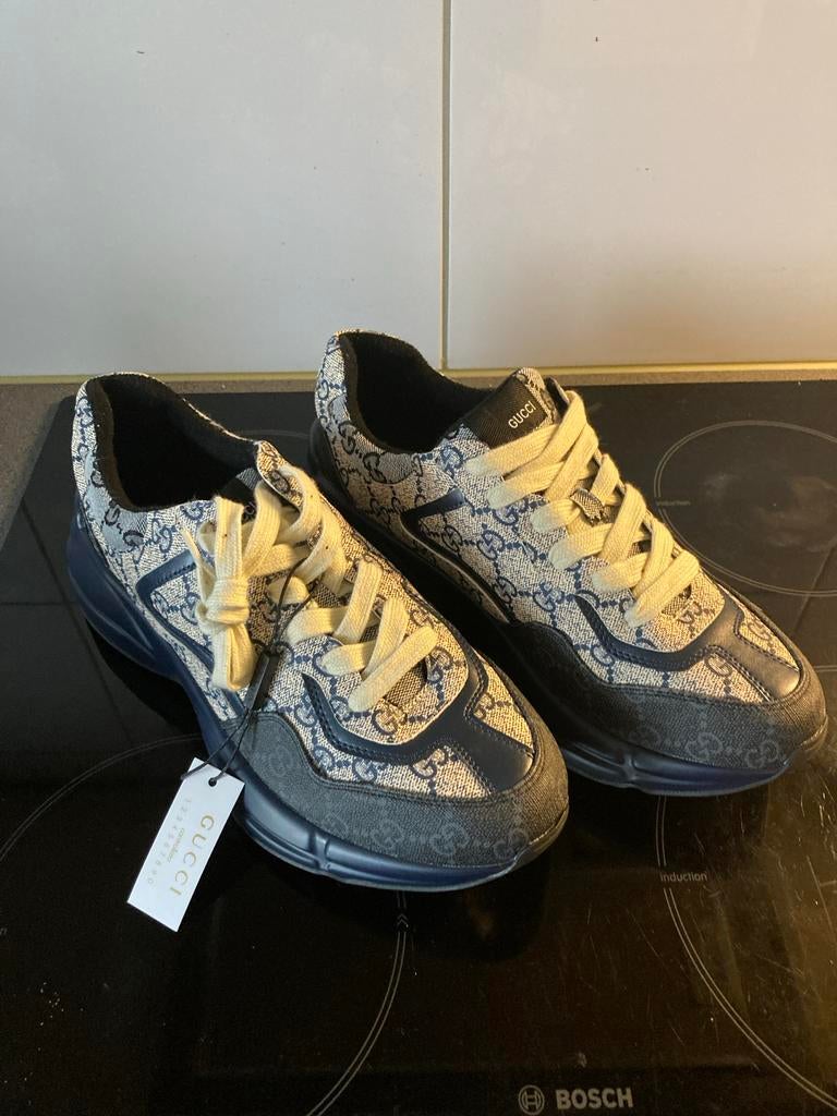 Gucci Rhyton Sneakers met GG-monogram, Ophalen of Verzenden, Nieuw, Blauw, Sneakers of Gympen