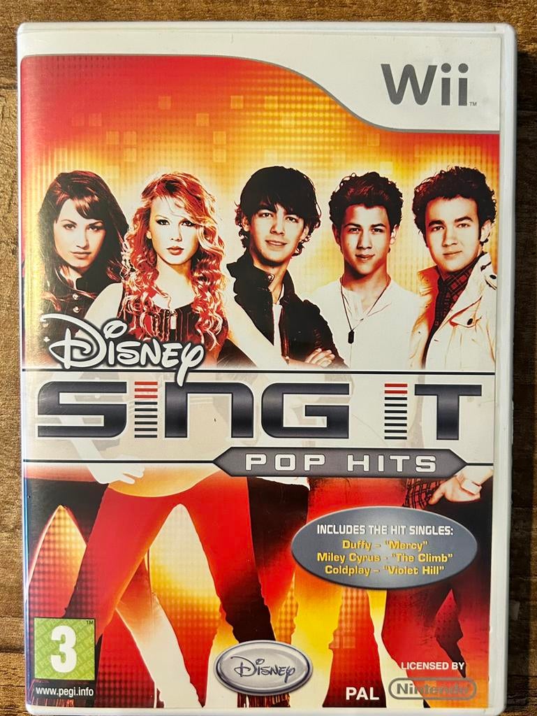 Wii Disney Sing IT - pop hits, Muziek, 1 speler, Ophalen of Verzenden, Zo goed als nieuw