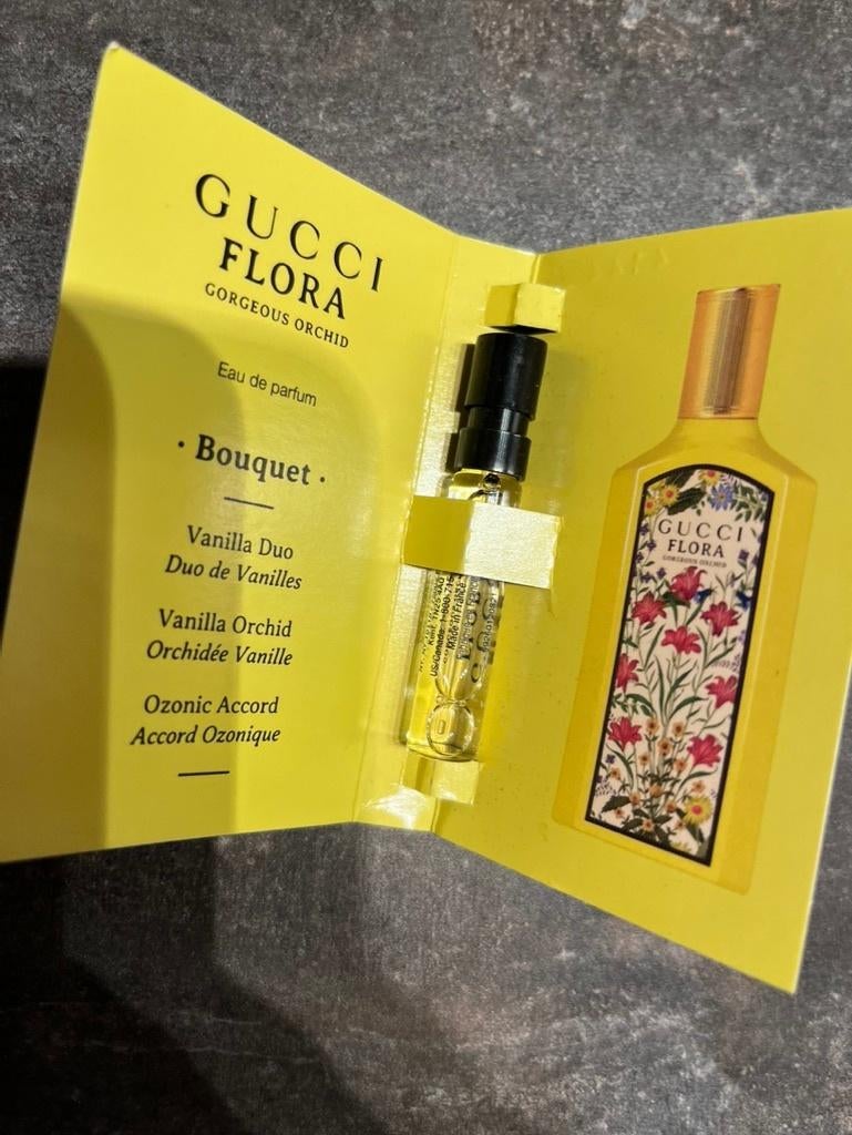 parfum nieuw Gucci Flora geel sample, Verzenden, Nieuw