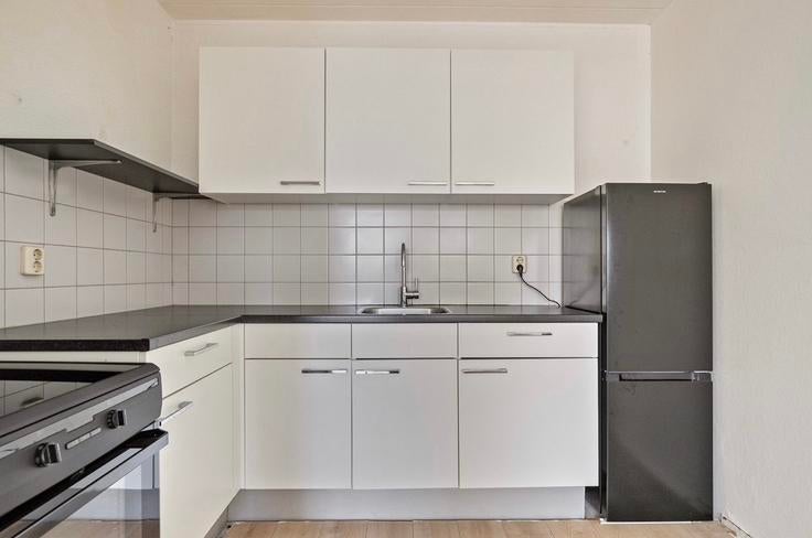 Keuken, Ophalen, Wit, Enkelwandige keuken, Zo goed als nieuw