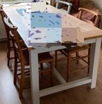 Laura Ashley eetkamerstoelen Portobello 3 teak naturel 1 whi, Ophalen of Verzenden, Zo goed als nieuw