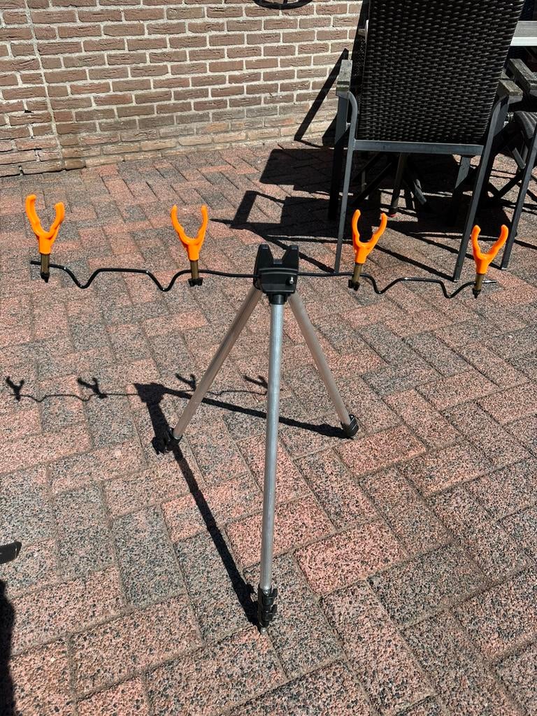 Telescopische hengel statief, Ophalen of Verzenden, Zo goed als nieuw