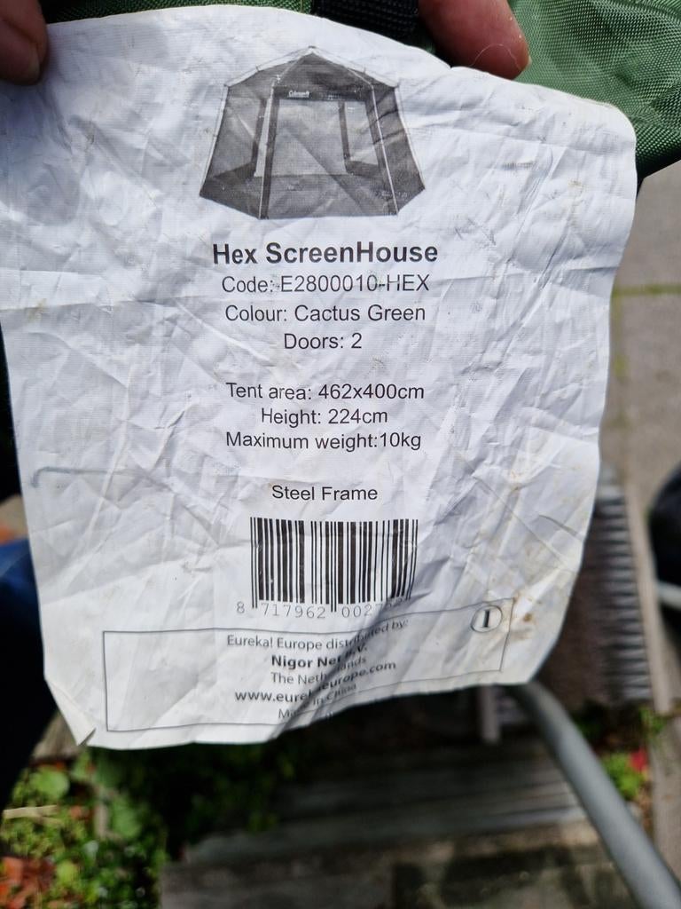 Eureka Hex ScreenHouse Insectenvrij Schermhui, Caravans en Kamperen, Ophalen of Verzenden