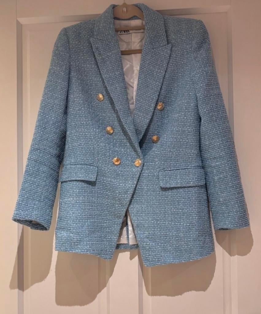 Zara blazer maat s, Mi, Blauw, Zo goed als nieuw, Mi