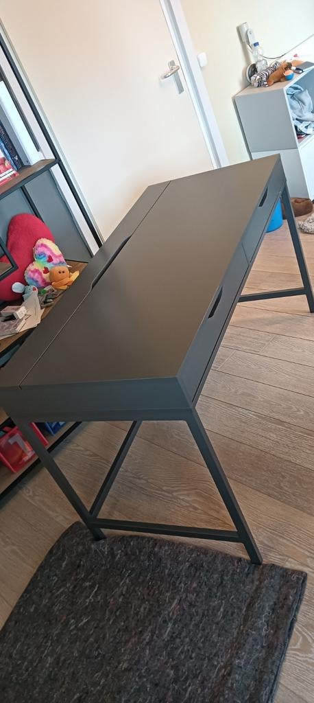 Grijs IKEA bureau - Alex, Huis en Inrichting, Bureaus, Ophalen, Gebruikt, IKEA, Grijs