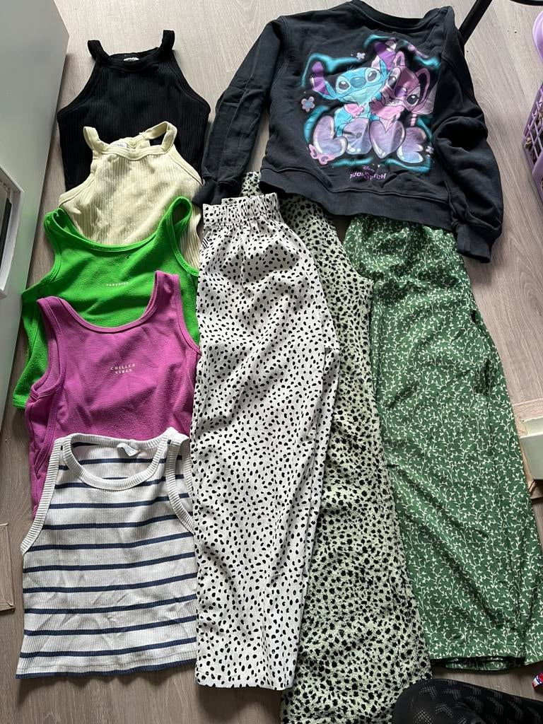 Kleding pakket meisje 146/152/158 zomer, Ophalen, Gebruikt, Maat 146
