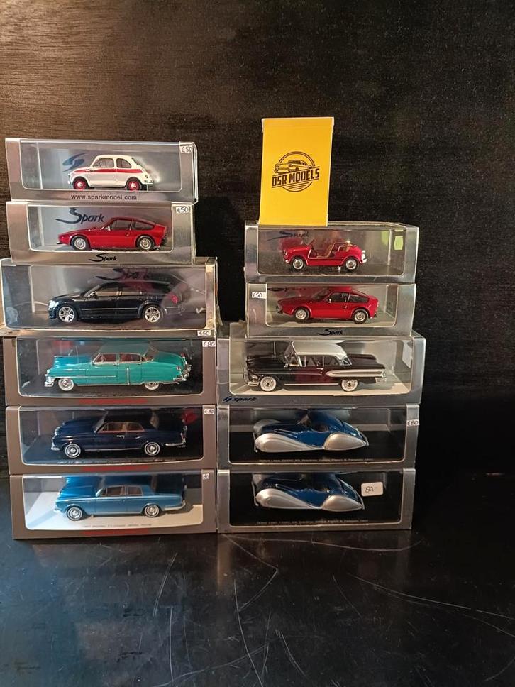 1:43 Verschillende Spark modellen, Hobby en Vrije tijd, Modelauto's | 1:43, Nieuw, Auto, Overige merken, Ophalen of Verzenden