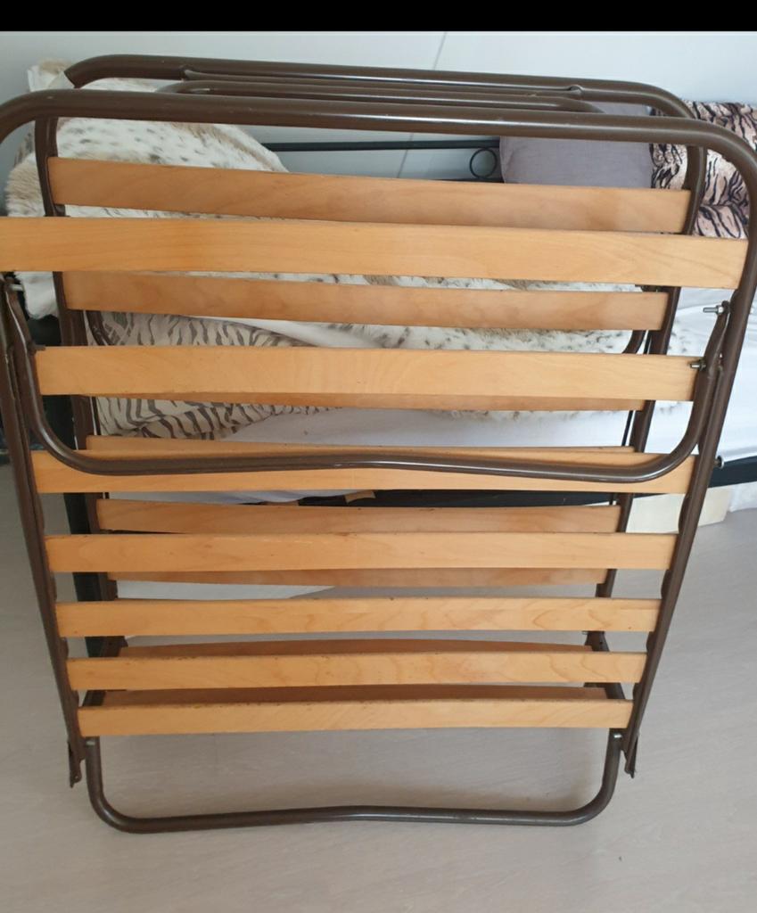 Logeerbed, Ophalen, Eenpersoons, Metaal, 80 cm