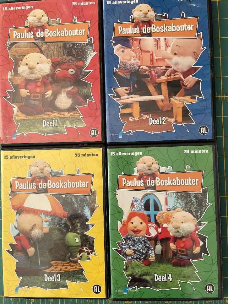 Paulus de Boskabouter 1 - 4, Cd's en Dvd's, Dvd's | Kinderen en Jeugd, Zo goed als nieuw, Tv fictie, Poppen, Alle leeftijden, Ophalen of Verzenden