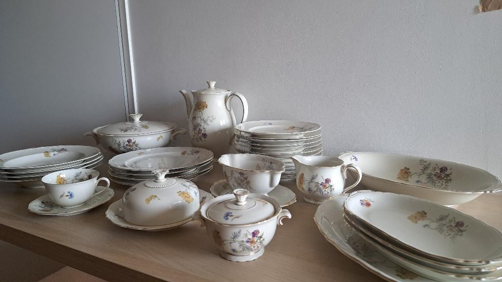 Zeh Scherzer Bavaria Germany Elite Servies Mimosa, Huis en Inrichting, Keuken | Servies, Ophalen, Gebruikt, Overige stijlen, Porselein