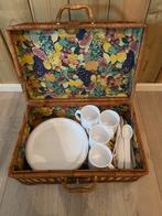 Picknickmand voor 4 personen., Ophalen of Verzenden, Zo goed als nieuw