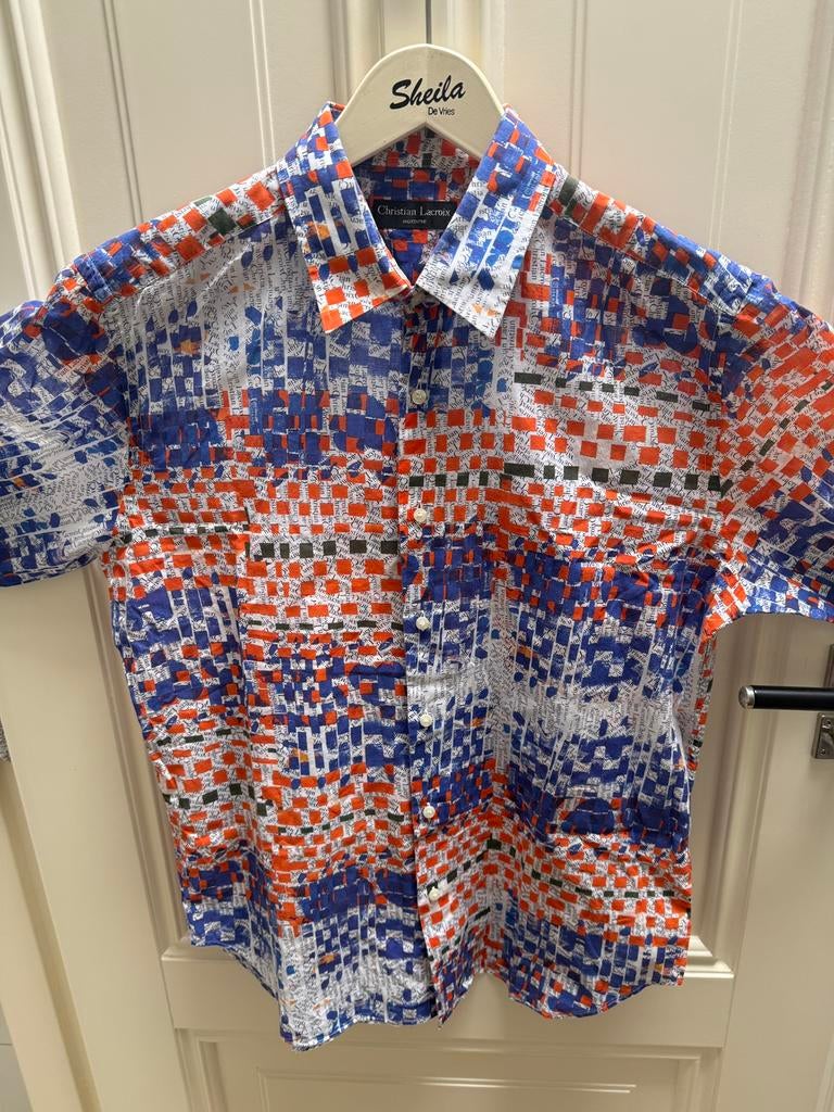 Christian Lacroix Koningsdag / Oranjekoorts blouse overhemd, Kleding | Heren, Overhemden, Oranje, Ophalen of Verzenden, Zo goed als nieuw