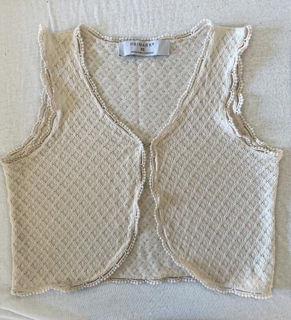 Gehaakt topje - Primark, Ophalen, Primark, Wit, Zo goed als nieuw