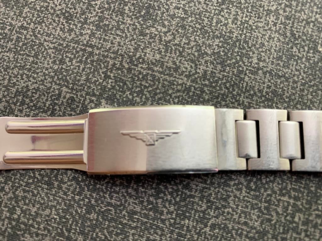 Longines zeldzame vintage heren stalen armband 18 mm vintage, Overige merken, Staal, Staal, Polshorloge