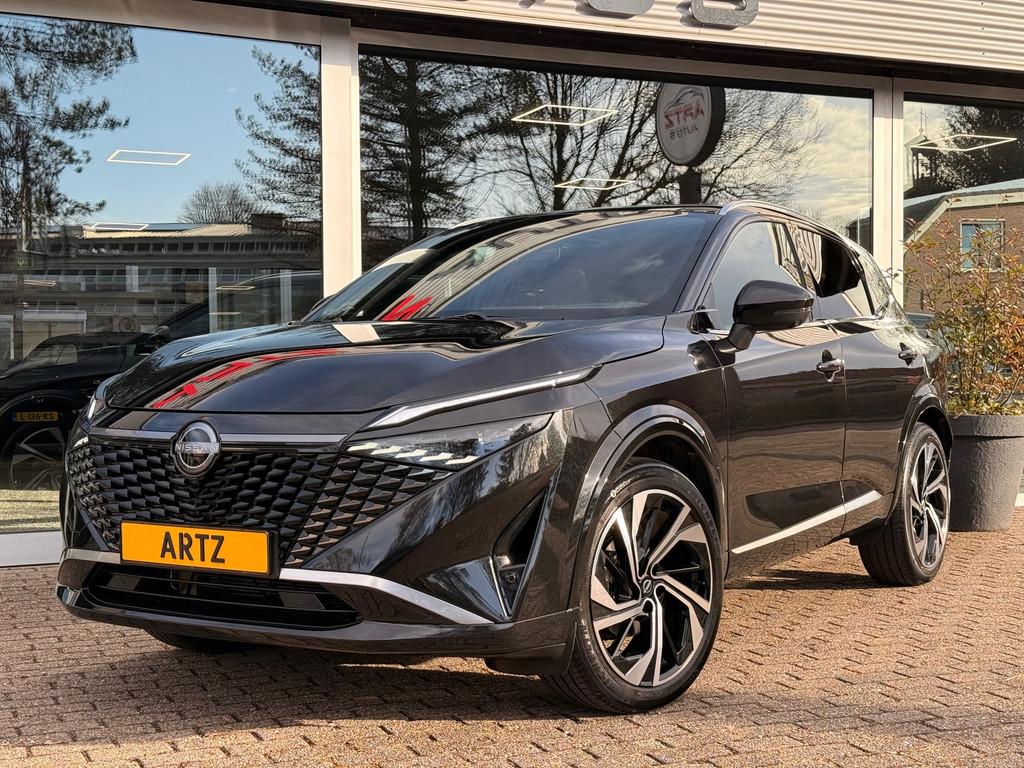 Nissan Qashqai 1.3 MHEV Xtronic Tekna Plus I Massage I H.U.D, Zwart, 4 cilinders, Zwart, 1365 kg