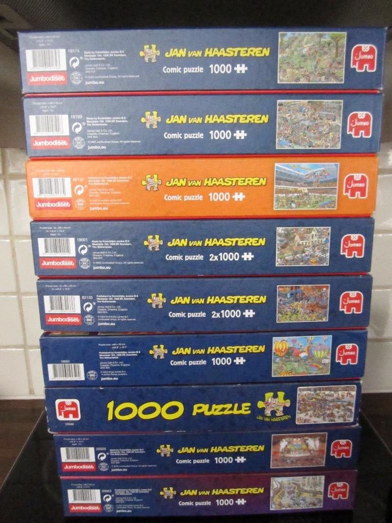Jan van Haasteren legpuzzels  1000 stukjes, Hobby en Vrije tijd, Denksport en Puzzels, Ophalen of Verzenden, 500 t/m 1500 stukjes