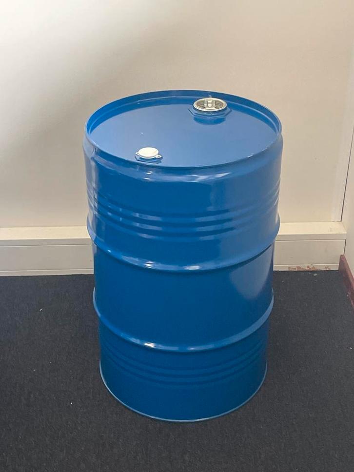 3x Lege Olievaten 60 Liter - Blauw, Doe-het-zelf en Verbouw, Kratten en Dozen, Gebruikt, Overige typen, Minder dan 50 cm, 50 cm of meer