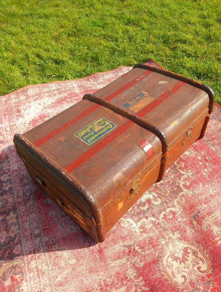 Hele mooie grote vintage/retro reiskoffer!, Ophalen, Zo goed als nieuw, Minder dan 50 cm, Minder dan 50 cm