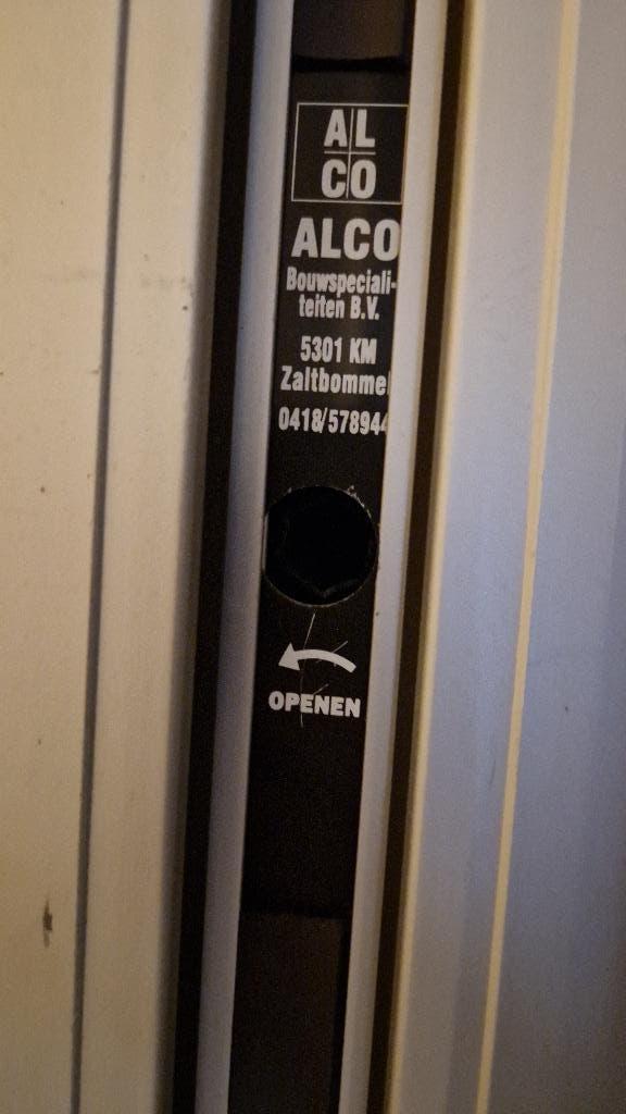 Schuifwand systeemwand scheidingswand merk alco ( 374 ), Doe-het-zelf en Verbouw, Deuren en Horren, Ophalen, Gebruikt, Binnendeur