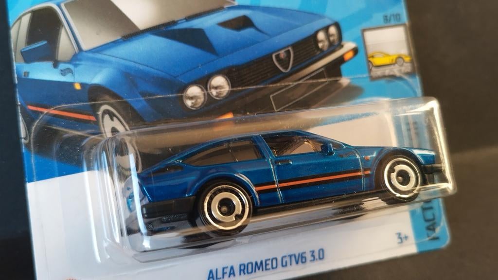 Alfa Romeo GTV 6 3.0 Blue 1:64 3inch Hotwheels Pol, Auto, Verzenden, Nieuw, 1186MJ 1 NL