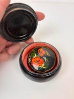 Russische Burbyshova doosje met broche, gesigneerd, Ophalen of Verzenden