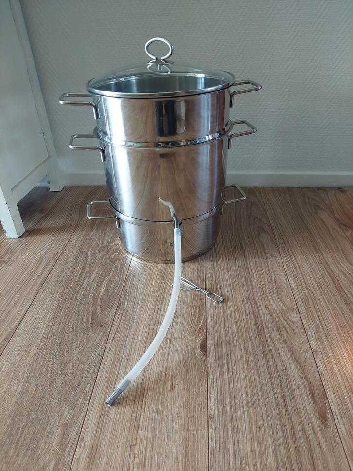 Stoomsapcentrifuge sappan rvs, Huis en Inrichting, Keuken | Potten en Pannen, Ophalen of Verzenden