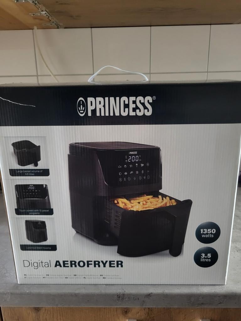 Nieuwe Princess Digital AeroFryer - 3.5L, 1350W, Witgoed en Apparatuur, Airfryers, Ophalen of Verzenden