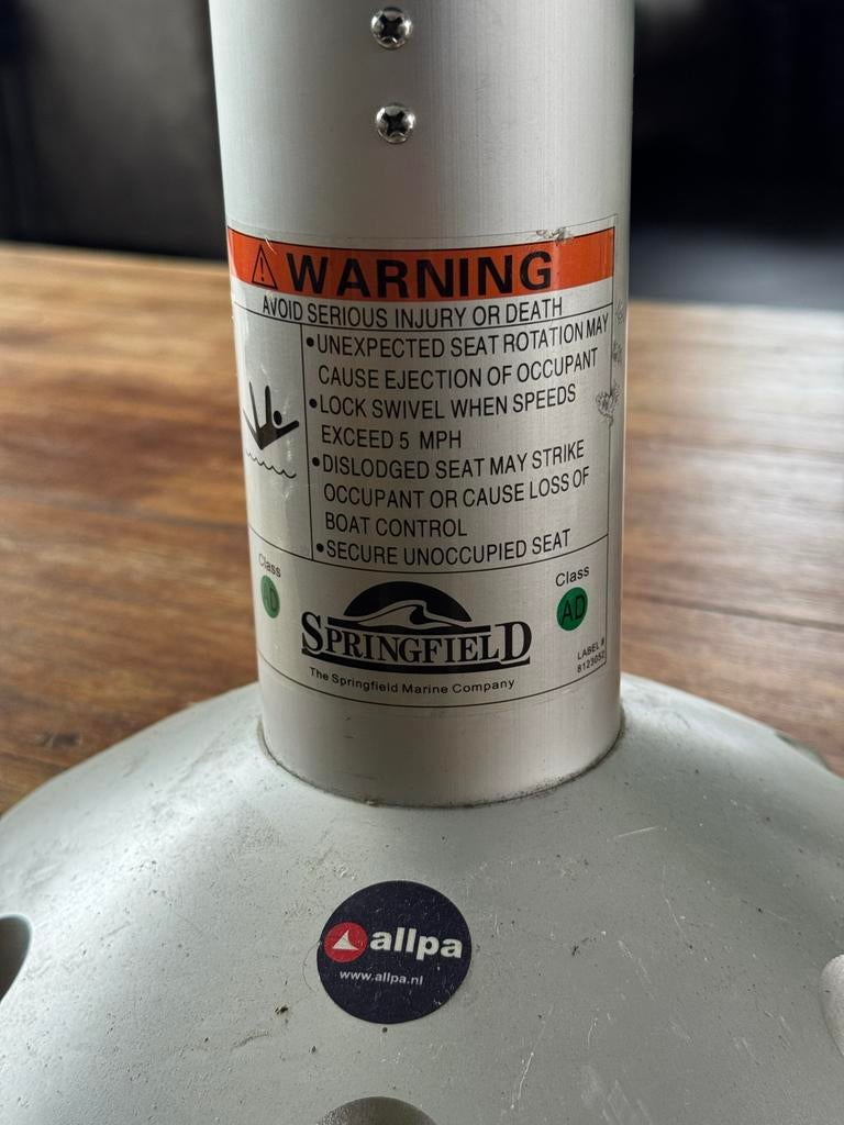 Base voor bootstoel van springfield, Ophalen of Verzenden, Gebruikt, Overige typen