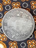 Mooie oude Chinese Five Dollar munt van zilverbrons 4,4 cm., Antiek en Kunst, Ophalen of Verzenden