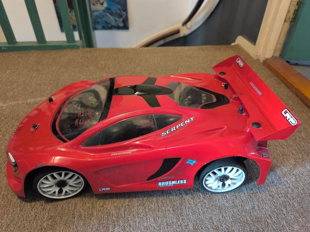 Te koop 1/8 gte swb roller zelfbouw onroad, Gebruikt, Auto onroad, Schaal 1:8, Ophalen