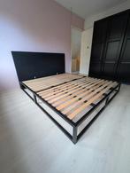 Emma Metalen Bed 180x200 (Frame met lattenbodem), Ophalen, Zwart, Tweepersoons, Zo goed als nieuw