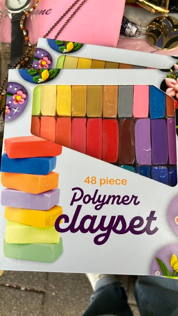 2 PAKJES POLY MER CLAY, Ophalen of Verzenden, Nieuw, Overige materialen, Overige merken
