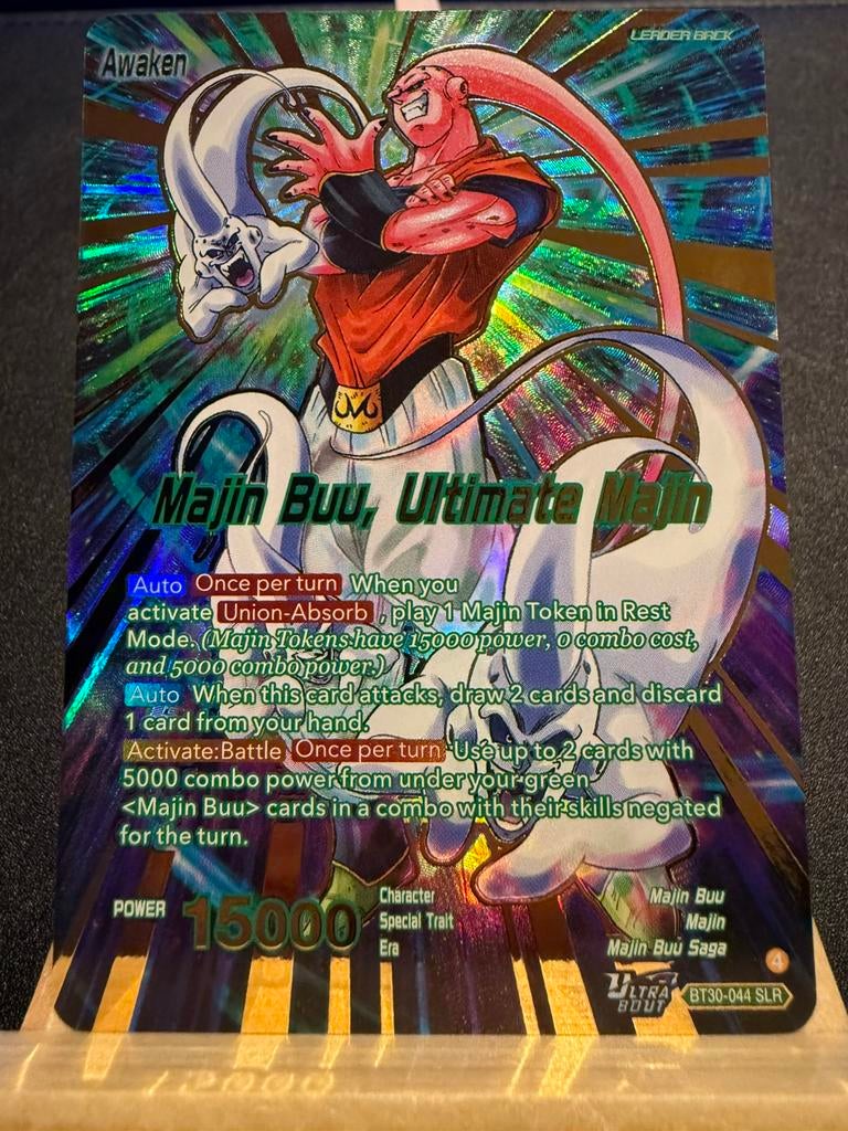 Majin Buu, Ultimate Majin #044 SLR BT30, Ophalen of Verzenden, Nieuw, Losse kaart, Foil