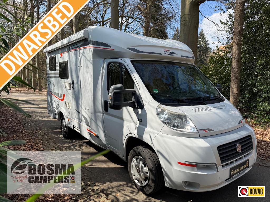 Carado T134 Compact Garage Airco Euro 5 2012, Ringverwarming, Fiat, Airbags, Bedrijf