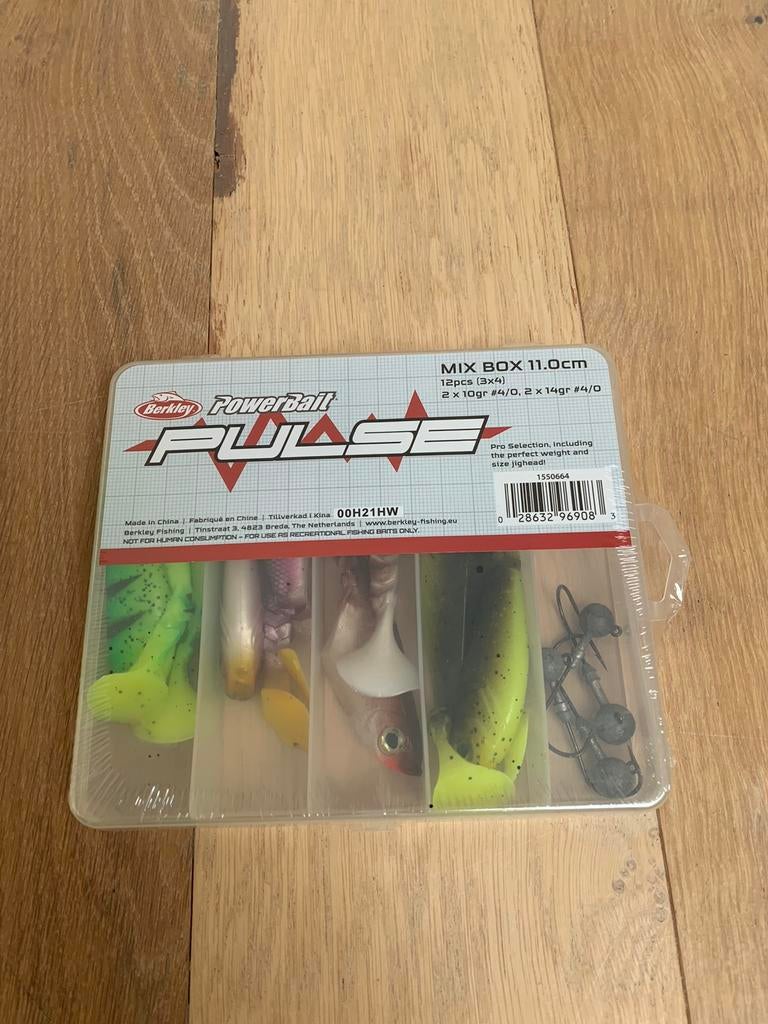 Nieuwe Berkley Pulse Box, shads & loodkoppen 11cm 10g & 14g, Overige typen, Nieuw, Ophalen of Verzenden, Berkley