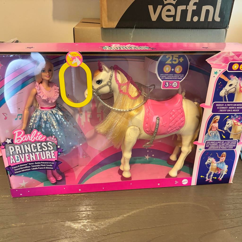 Barbie Princess Adventure met paard nieuw in doos, Ophalen of Verzenden, Nieuw, Barbie