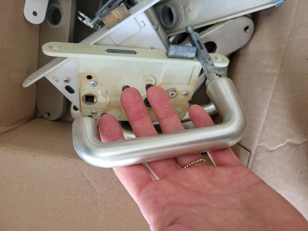 5x Deurgreep met slot, Ophalen of Verzenden, Slot