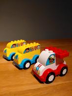 Duplo 2x eerste bus (10851) en race auto (10860), Ophalen, Zo goed als nieuw, Complete set, Duplo