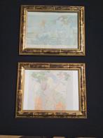 LIJSTJES MET GOUDKLEURIGE RAND, Ophalen of Verzenden